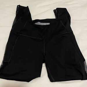 Victoria secret black mesh workout leggings